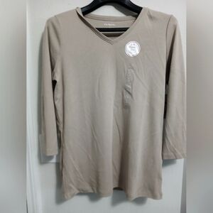 Tan/khaki 3/4  sleeve tee